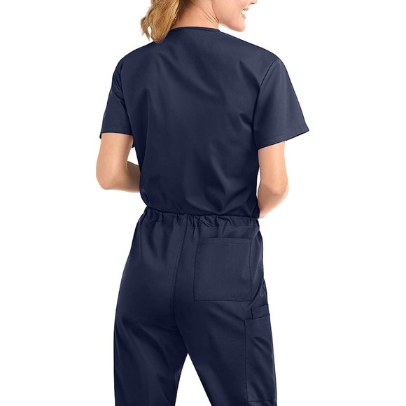 Strictly Scrubs Unisex Classic Scrub Set (Navy, XL) - Picture 6 of 6